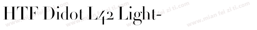HTF Didot L42 Light字体转换
